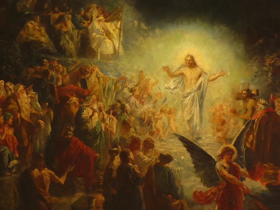 Pintura "Cristo en el Limbo" en la iglesia Notre Seigneur Jésus-Christ en Bischheim, Francia. (Foto: Ralph Hammann vía Wikimedia Commons, CC BY-SA 4.0)
