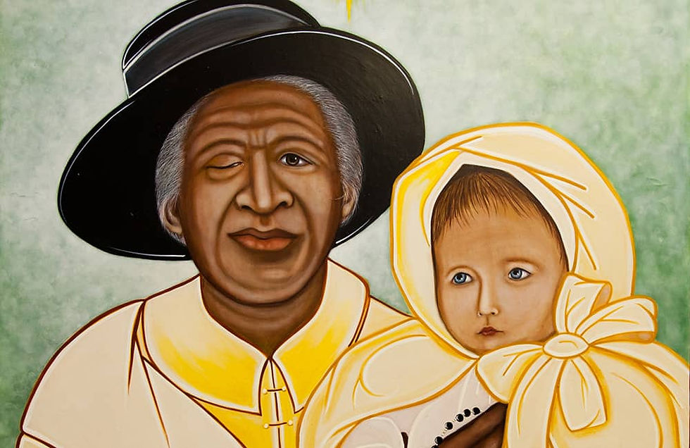 Denver, Colorado, January 23, 2016: Julia Greeley Angel of Mercy Icon Painting by Imbruglia. Photo by Andrew Wright/Denver Catholic